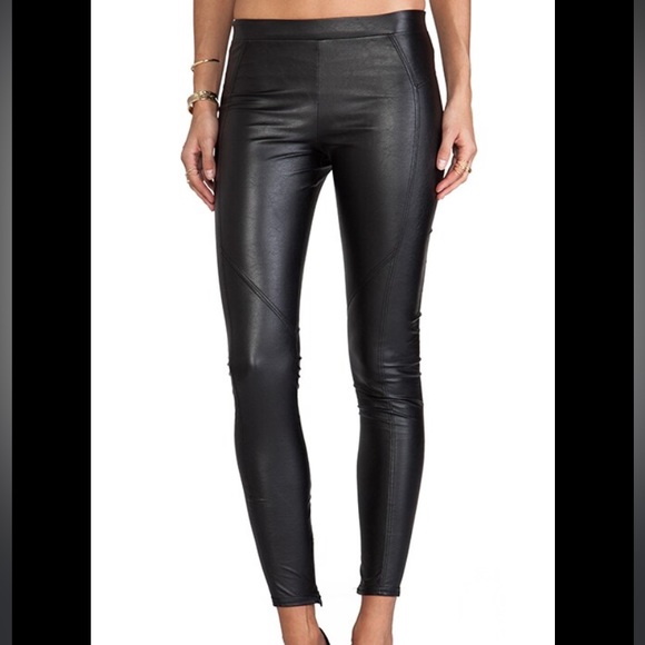 David Lerner Faux Leather leggings - Picture 1 of 10